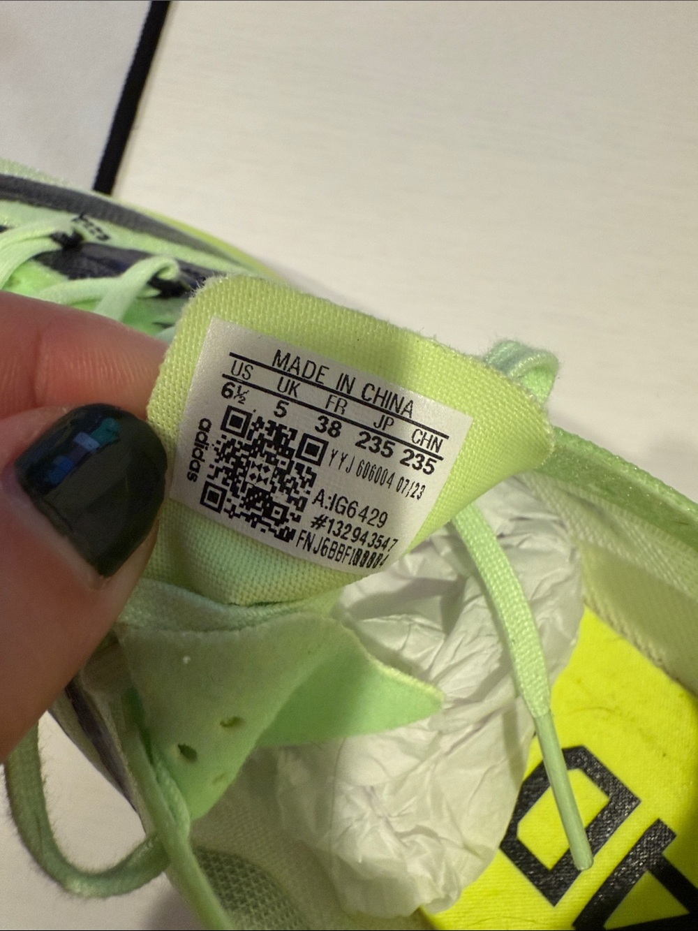 adidas Women’s Adizero Adios Pro 3 Trainers - lucid lemon - Picture 12 of 14